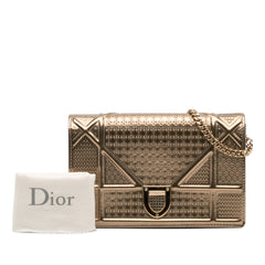 Metallic Patent Microcannage Diorama Wallet on Chain