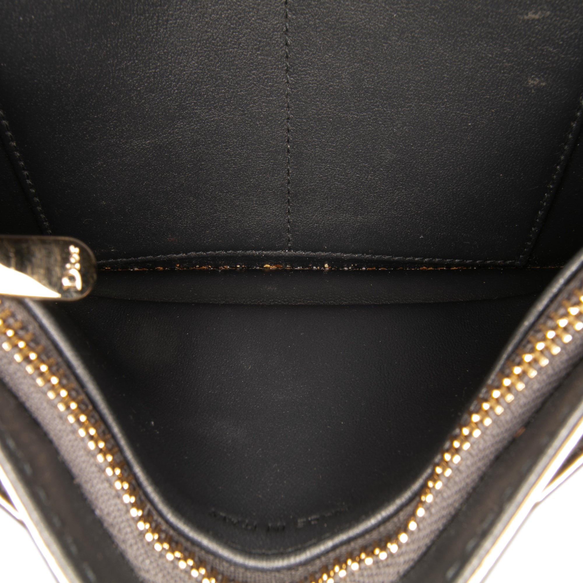 Metallic Patent Microcannage Diorama Wallet on Chain