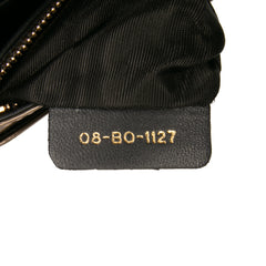 Metallic Patent Microcannage Diorama Wallet on Chain