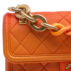 Small Quilted Caviar Sunset On The Sea Flap