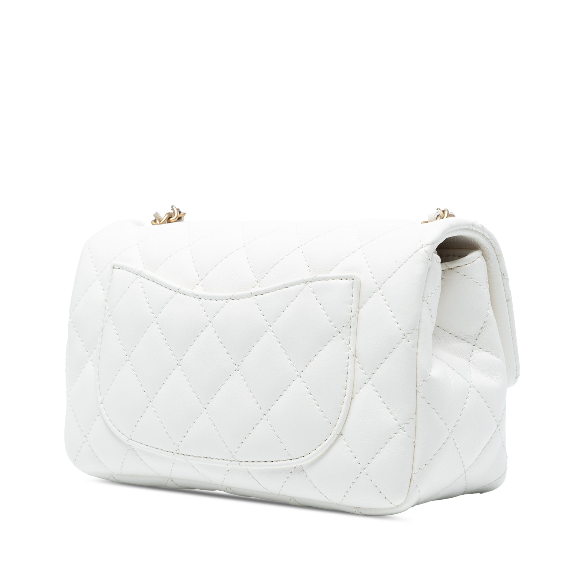 Mini Rectangular Classic Lambskin Romance Single Flap
