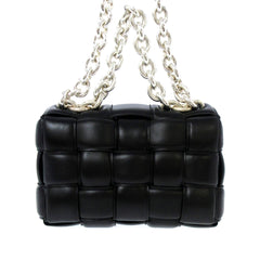 Lambskin Intrecciato Padded Chain Cassette Satchel_2