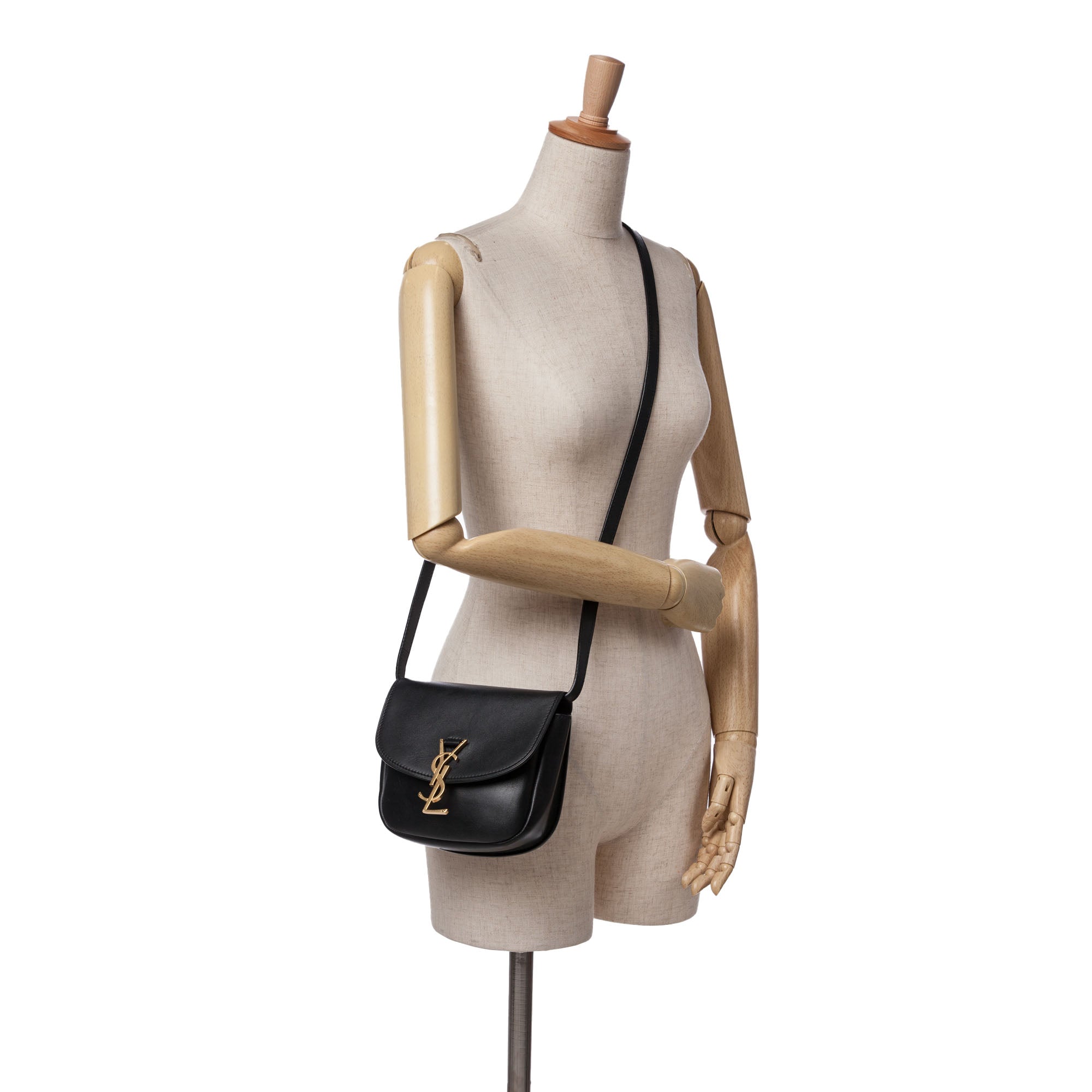 Small Leather Monogram Kaia Crossbody
