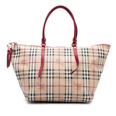 Medium Haymarket Check Coated Canvas Salisbury Tote