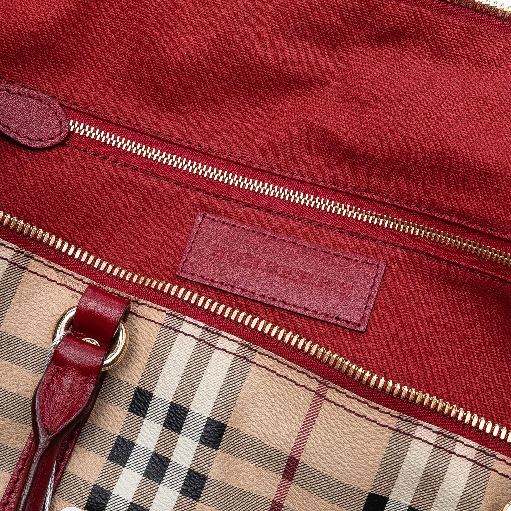 Medium Haymarket Check Coated Canvas Salisbury Tote