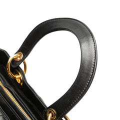 Medium Lambskin Cannage Lady Dior