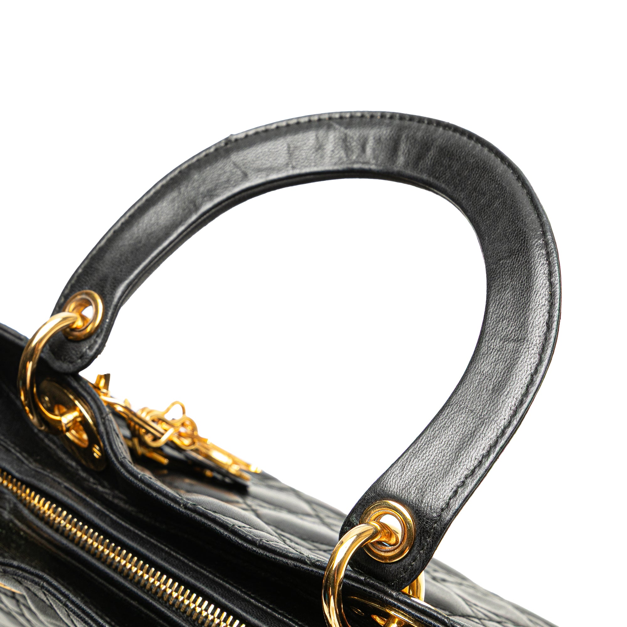 Medium Lambskin Cannage Lady Dior