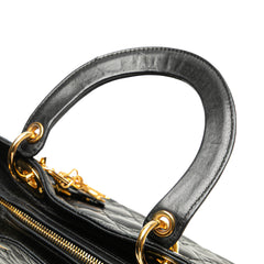 Medium Lambskin Cannage Lady Dior