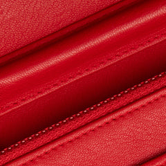 Grained Calfskin CC Box Wallet On Chain