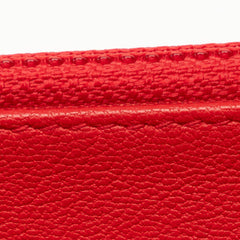 Grained Calfskin CC Box Wallet On Chain