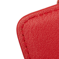 Grained Calfskin CC Box Wallet On Chain
