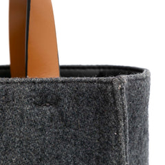 Felt Trimmed Leather Museo Shopper Tote