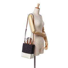 Felt Trimmed Leather Museo Shopper Tote