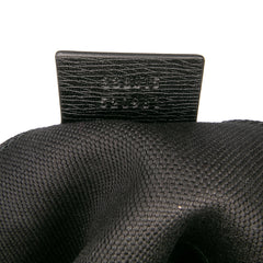Leopard Print Leather Bamboo Clutch