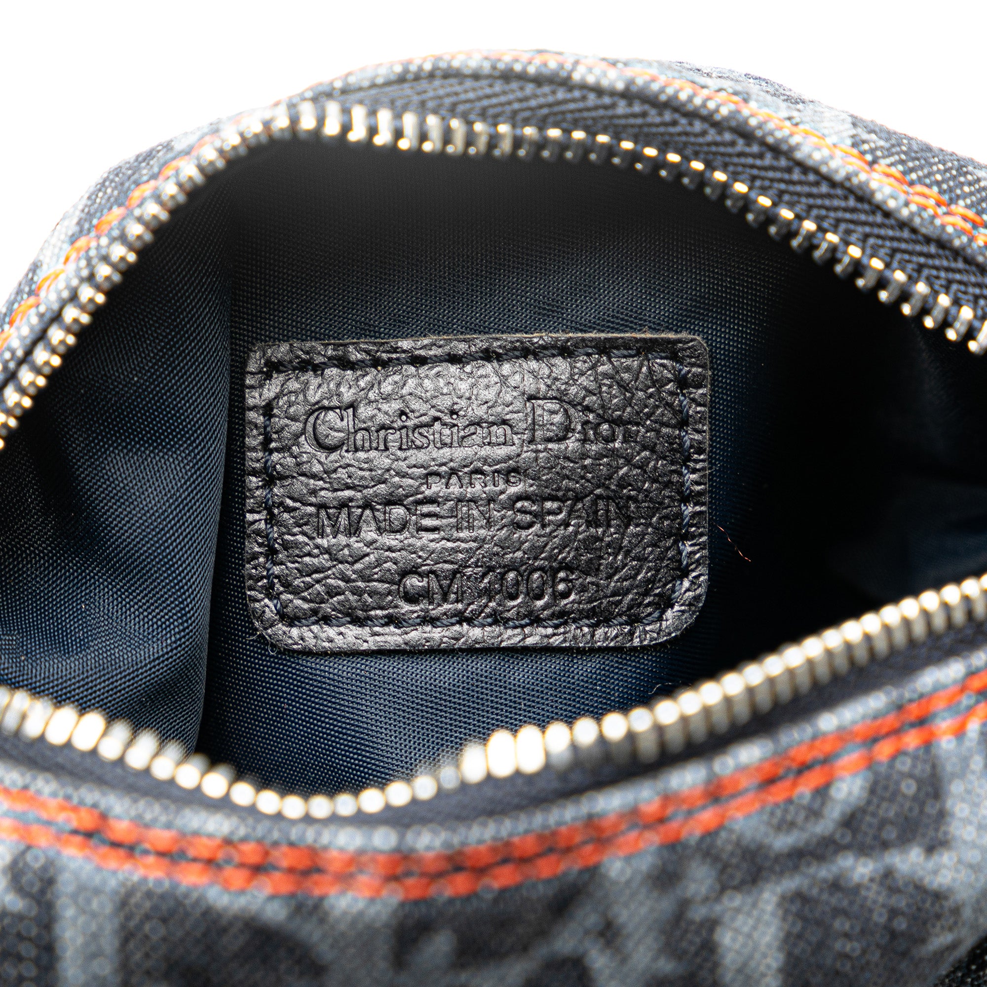 Denim Oblique Flight Cosmetic Pouch