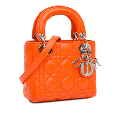 Mini Lambskin Cannage Lady Dior