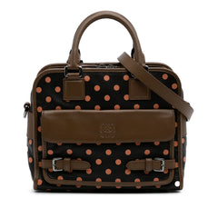 Leather Polka Dots Cruz Satchel