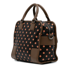 Leather Polka Dots Cruz Satchel