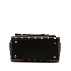 Leather Polka Dots Cruz Satchel