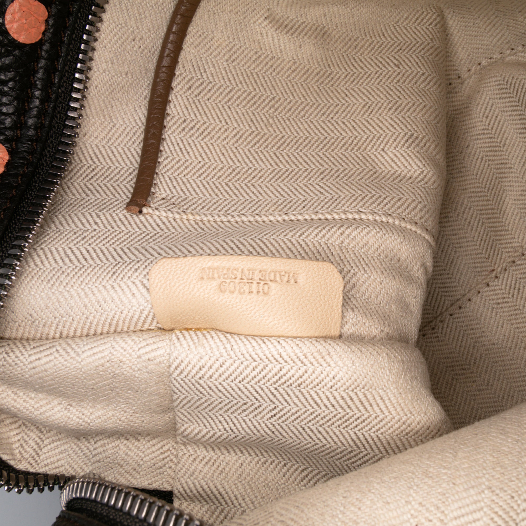 Leather Polka Dots Cruz Satchel