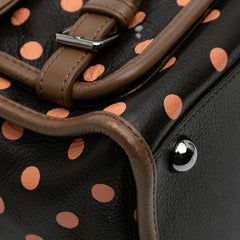 Leather Polka Dots Cruz Satchel