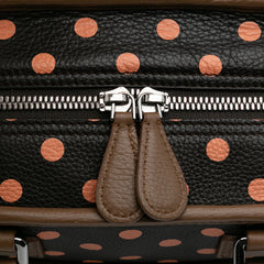 Leather Polka Dots Cruz Satchel