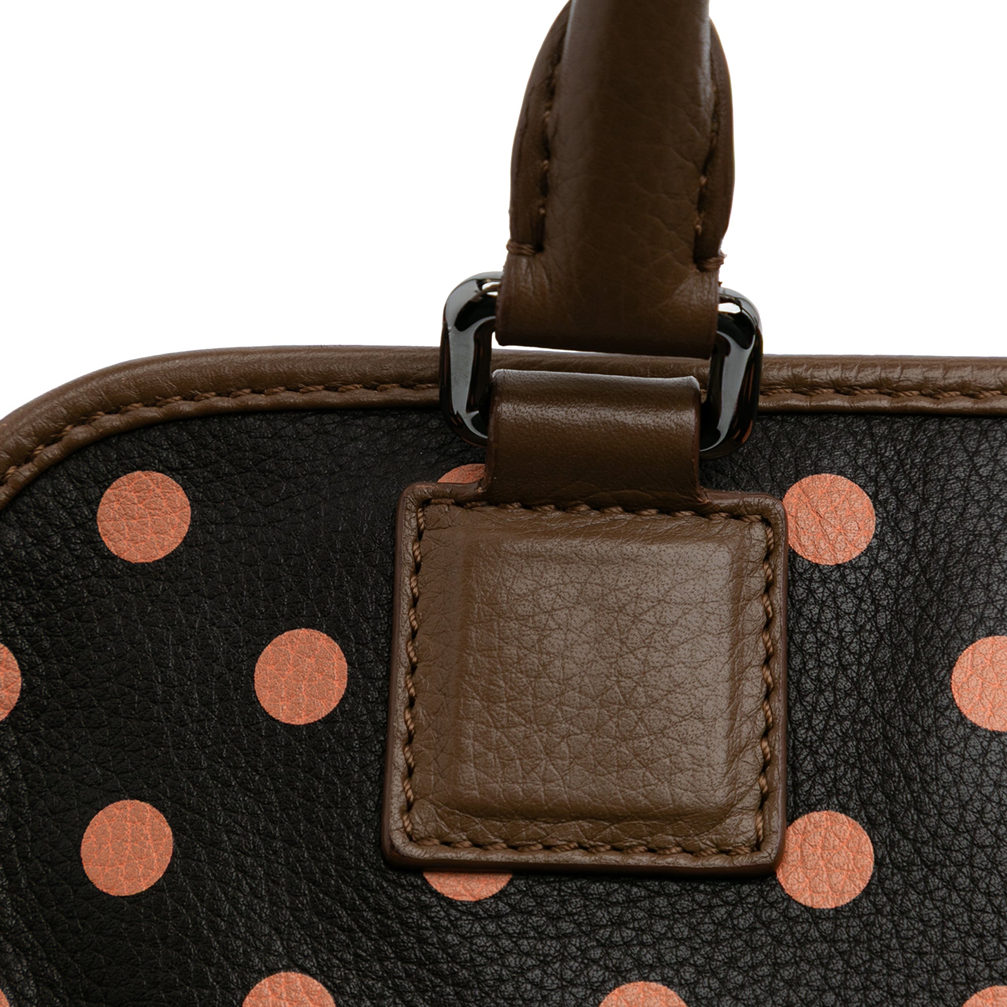 Leather Polka Dots Cruz Satchel