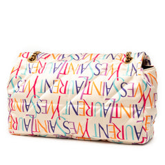 Medium Silk Carre Rive Gauche Print Patchwork Jamie Shoulder Bag