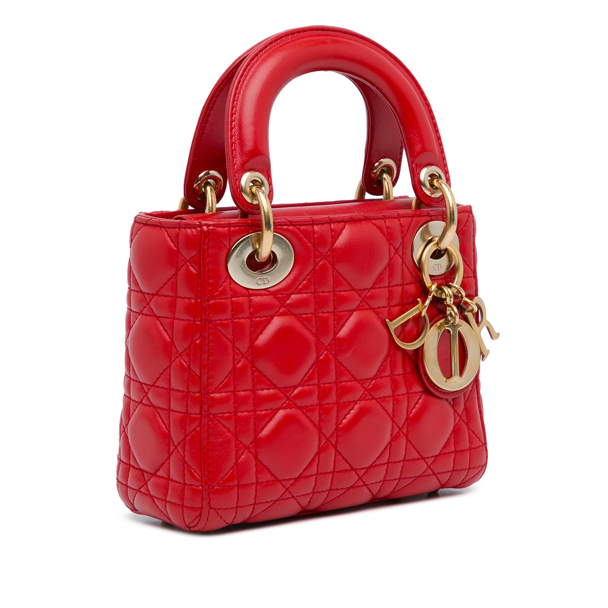 Mini Lambskin Cannage Lady Dior