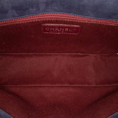 Chocolate Bar Iridescent Calfskin Bubble Flap
