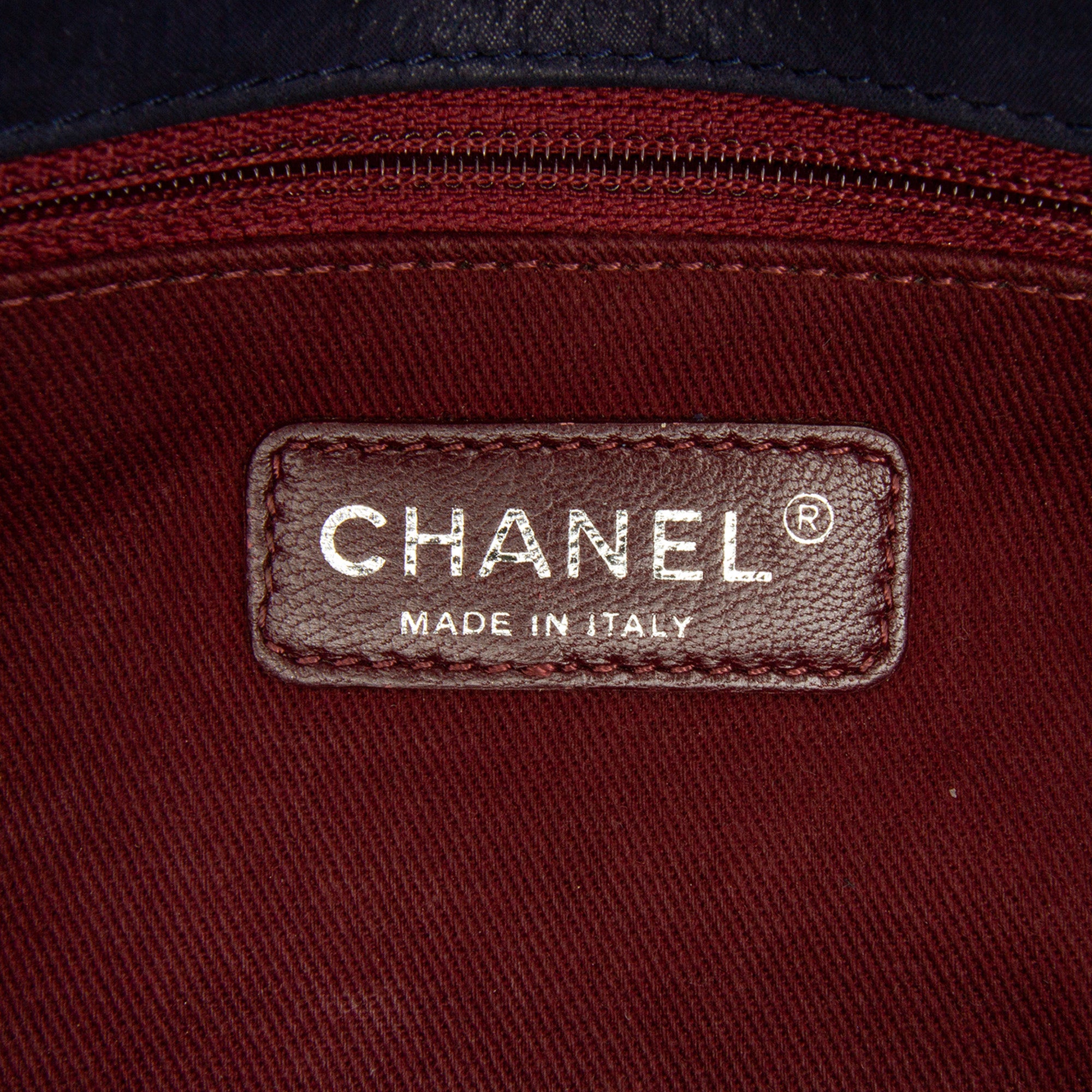 Chocolate Bar Iridescent Calfskin Bubble Flap