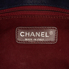 Chocolate Bar Iridescent Calfskin Bubble Flap