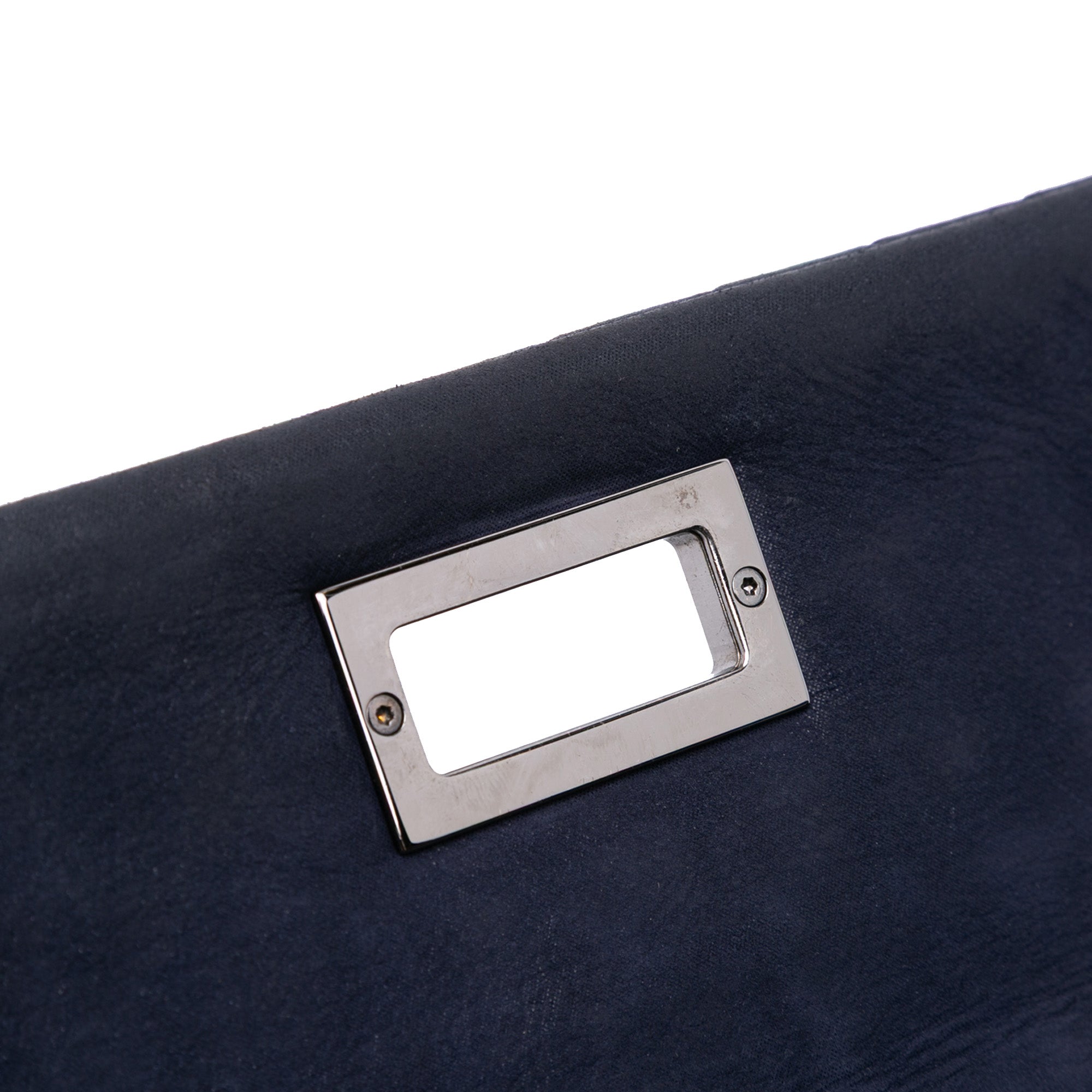 Chocolate Bar Iridescent Calfskin Bubble Flap