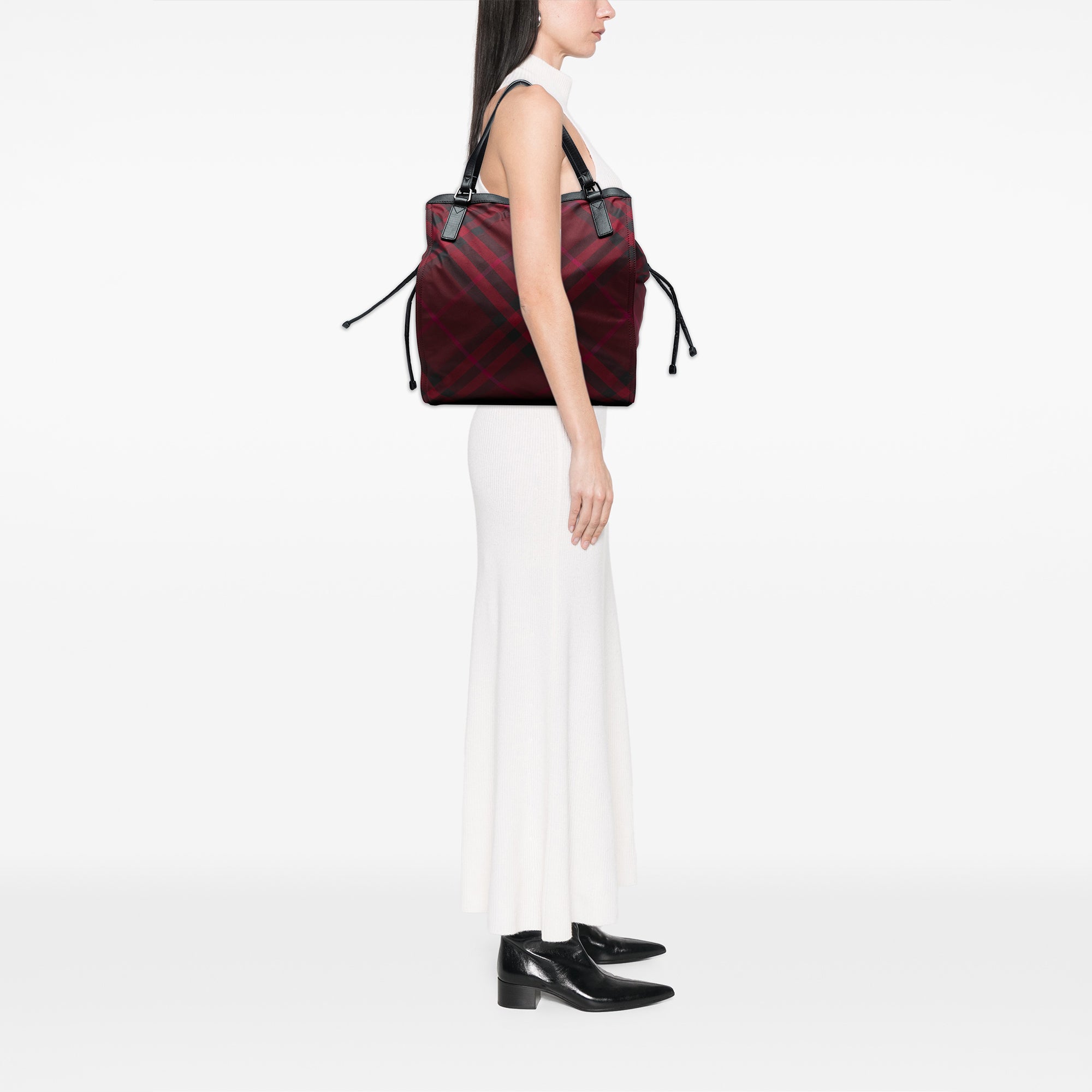 Supernova Check Nylon Buckleigh Tote