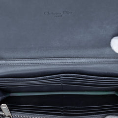 Crinkled Lambskin Cannage Lady Dior Wallet On Chain