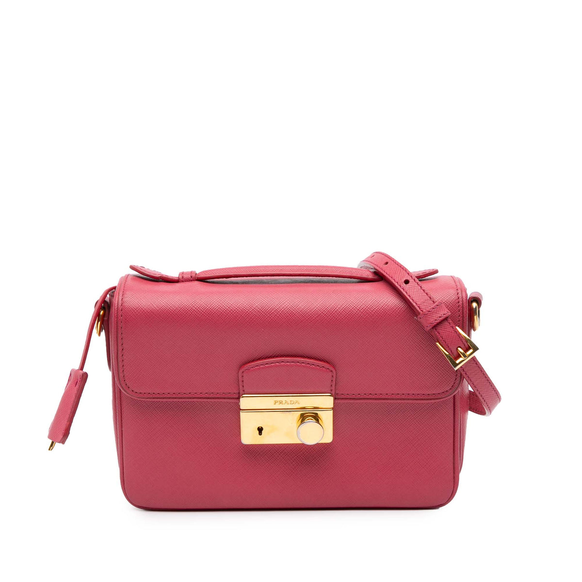 Saffiano Sound Lock Satchel