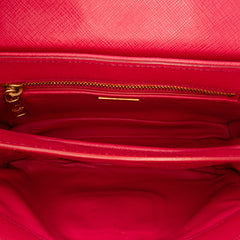 Saffiano Sound Lock Satchel