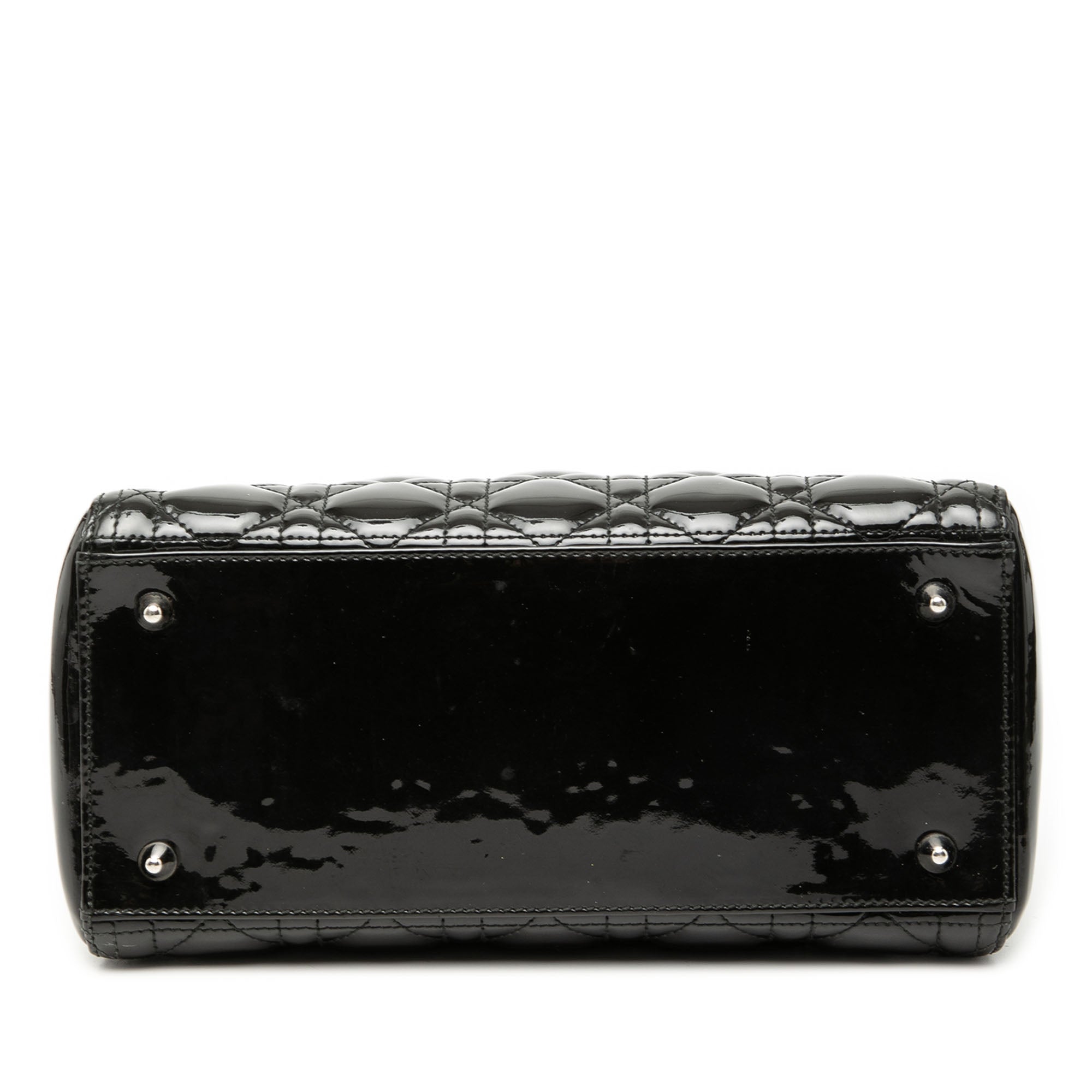 Medium Patent Cannage Lady Dior