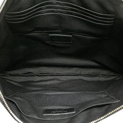 Croc Embossed Leather Document Holder
