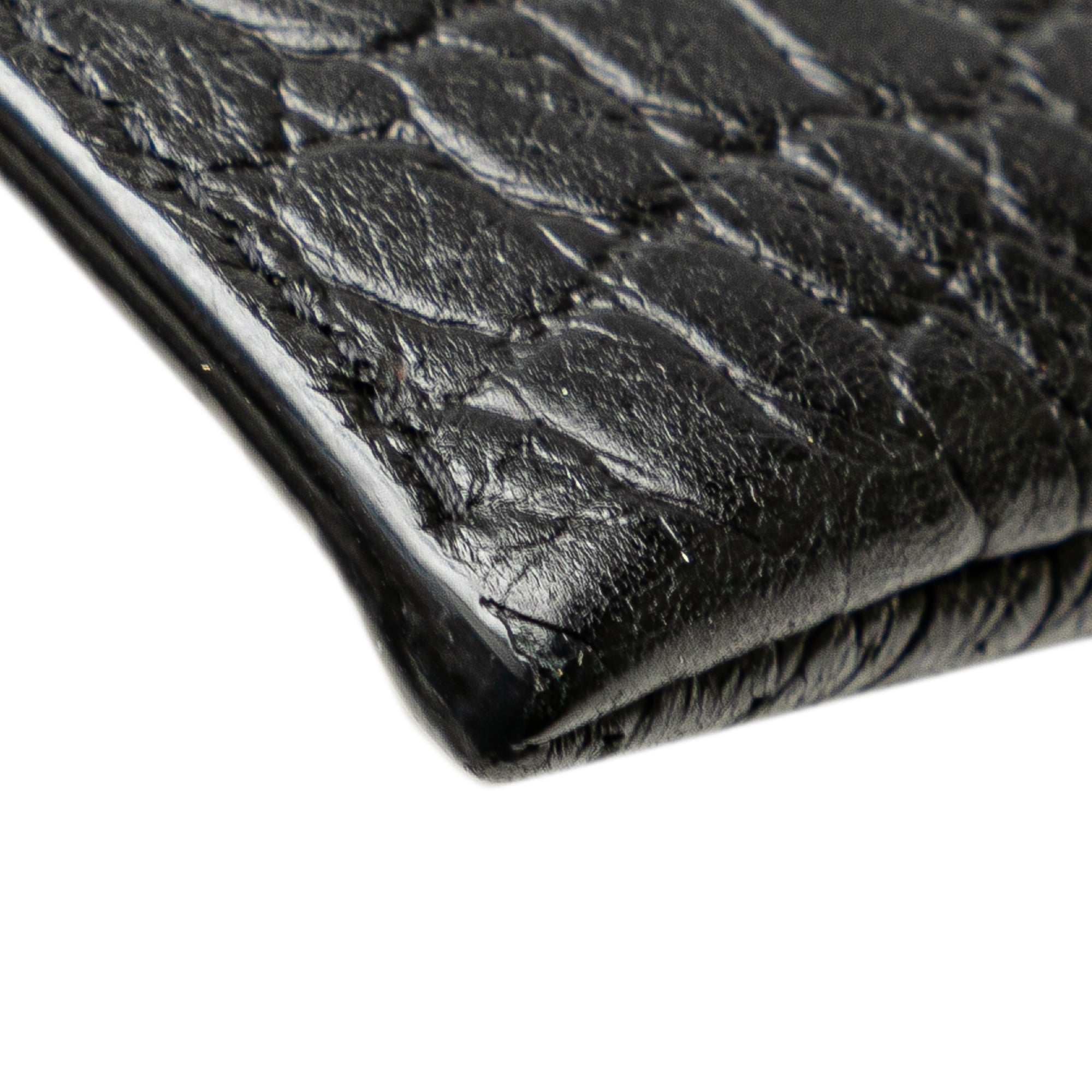 Croc Embossed Leather Document Holder