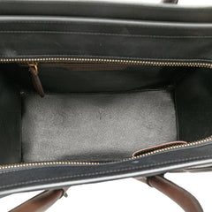 Micro Tricolor Leather Luggage Tote