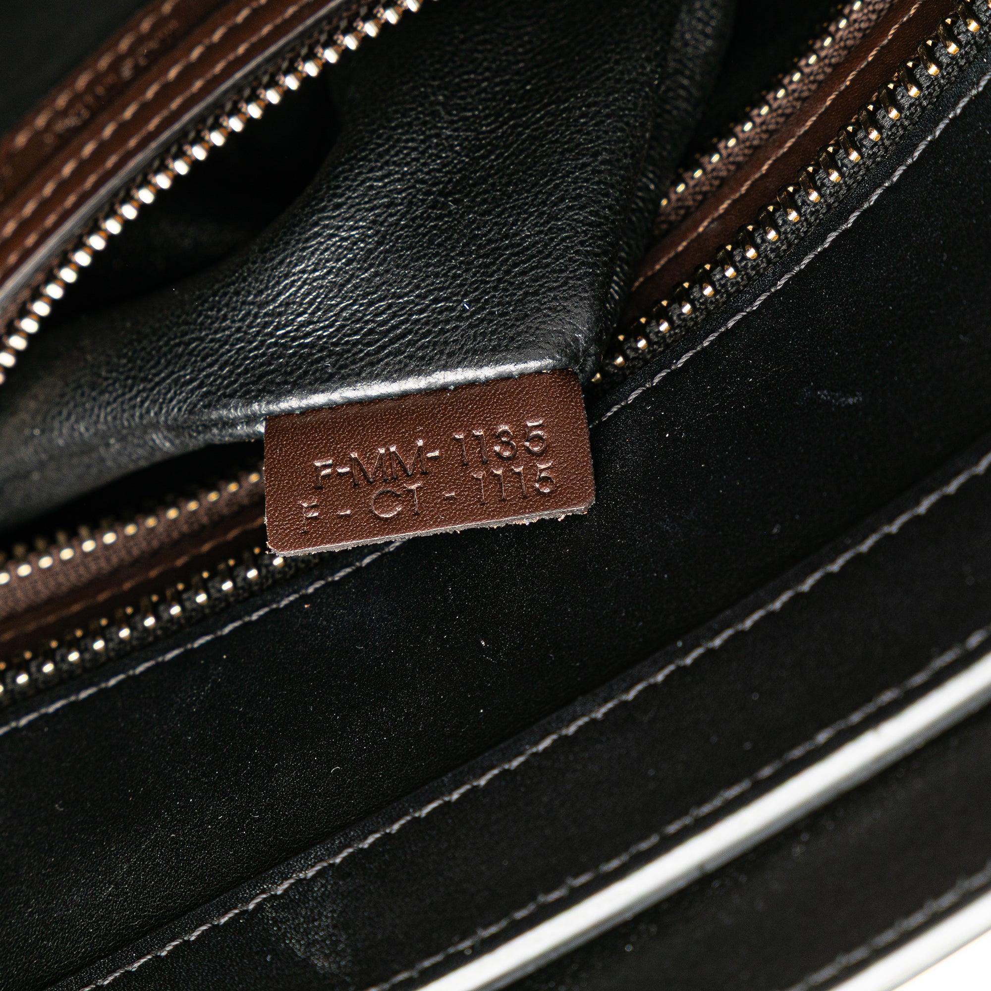Micro Tricolor Leather Luggage Tote