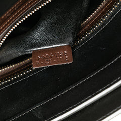 Micro Tricolor Leather Luggage Tote