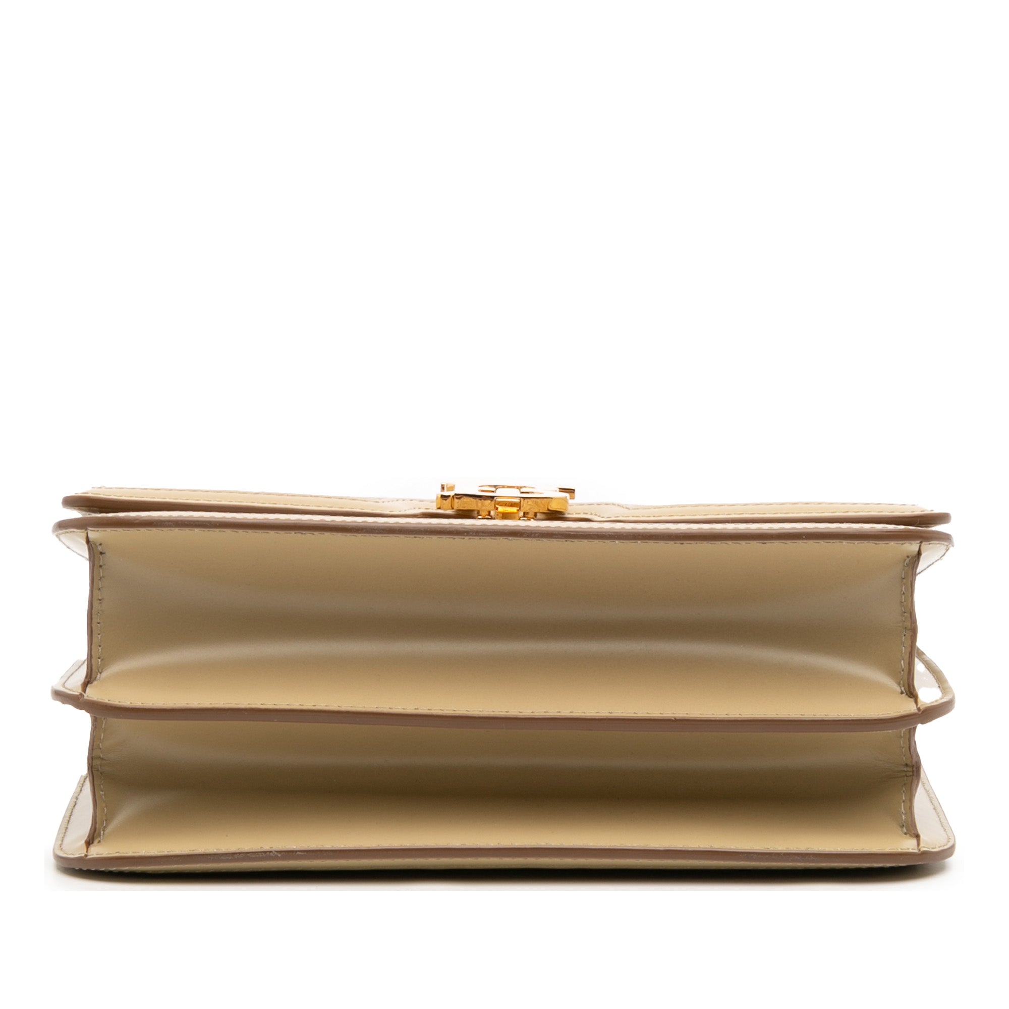Medium TB Monogram Embossed Calfskin Chain Crossbody