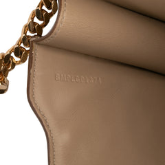 Medium TB Monogram Embossed Calfskin Chain Crossbody