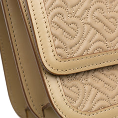 Medium TB Monogram Embossed Calfskin Chain Crossbody