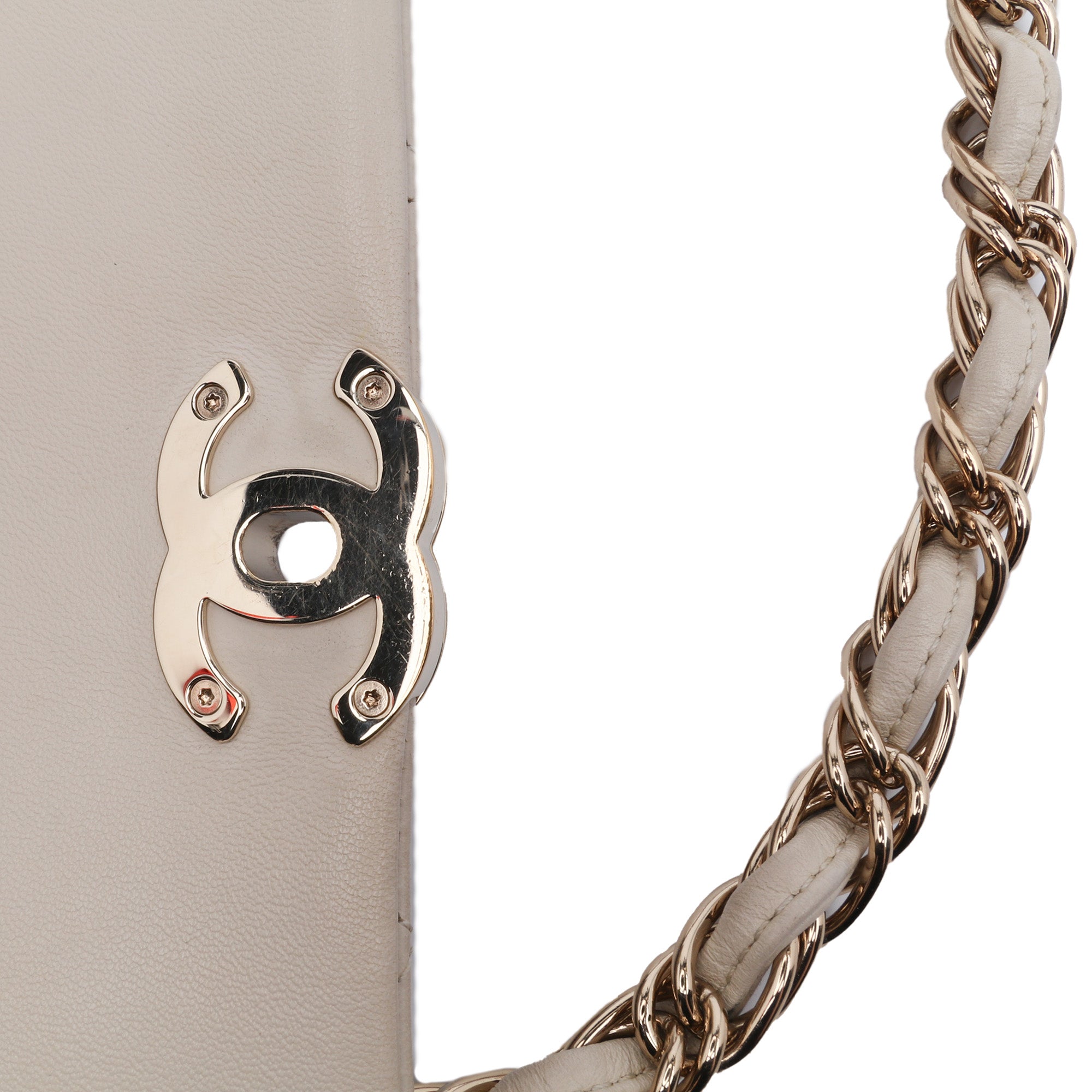 Medium Lambskin Twist Chain Enamel CC Flap