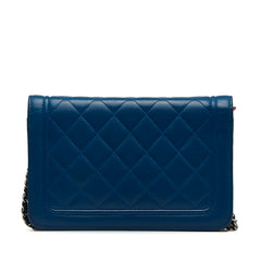 CC Quilted Lambskin Wallet On Chain