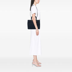 Large Denim Cannage Lady Dior
