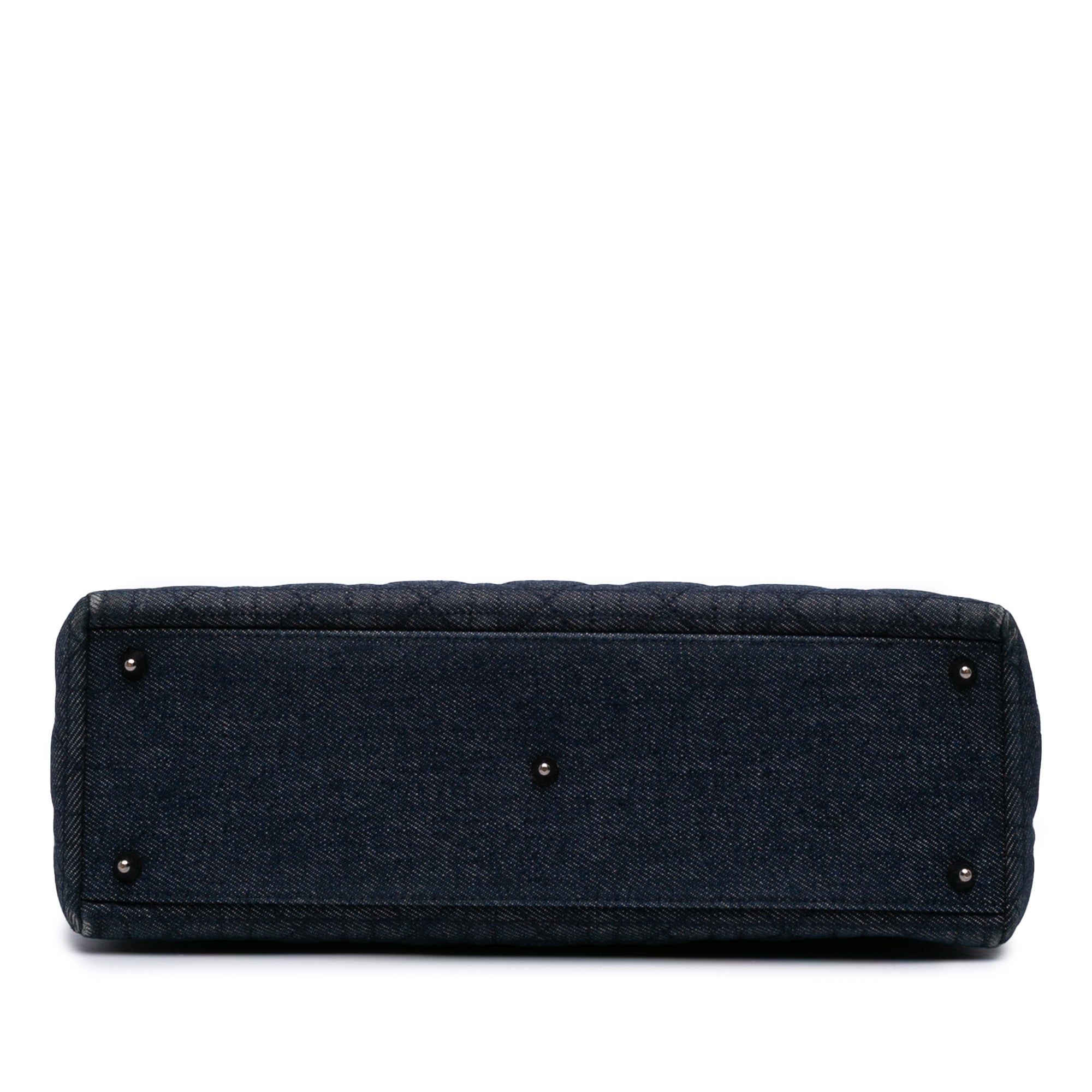 Large Denim Cannage Lady Dior